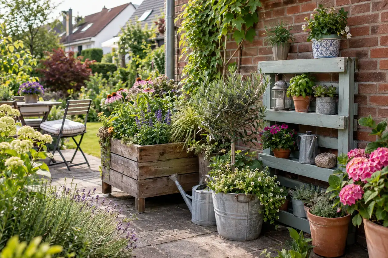 Auswahlfoto für eine kreative Gartenecke mit Wiederverwendung