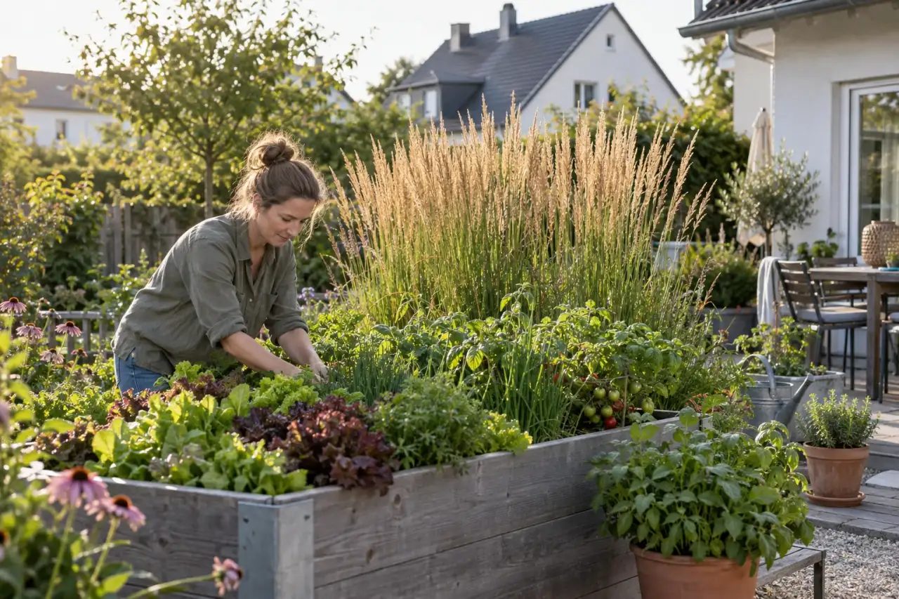 Calamagrostis Karl Foerster als aufrechter Gräserakzent