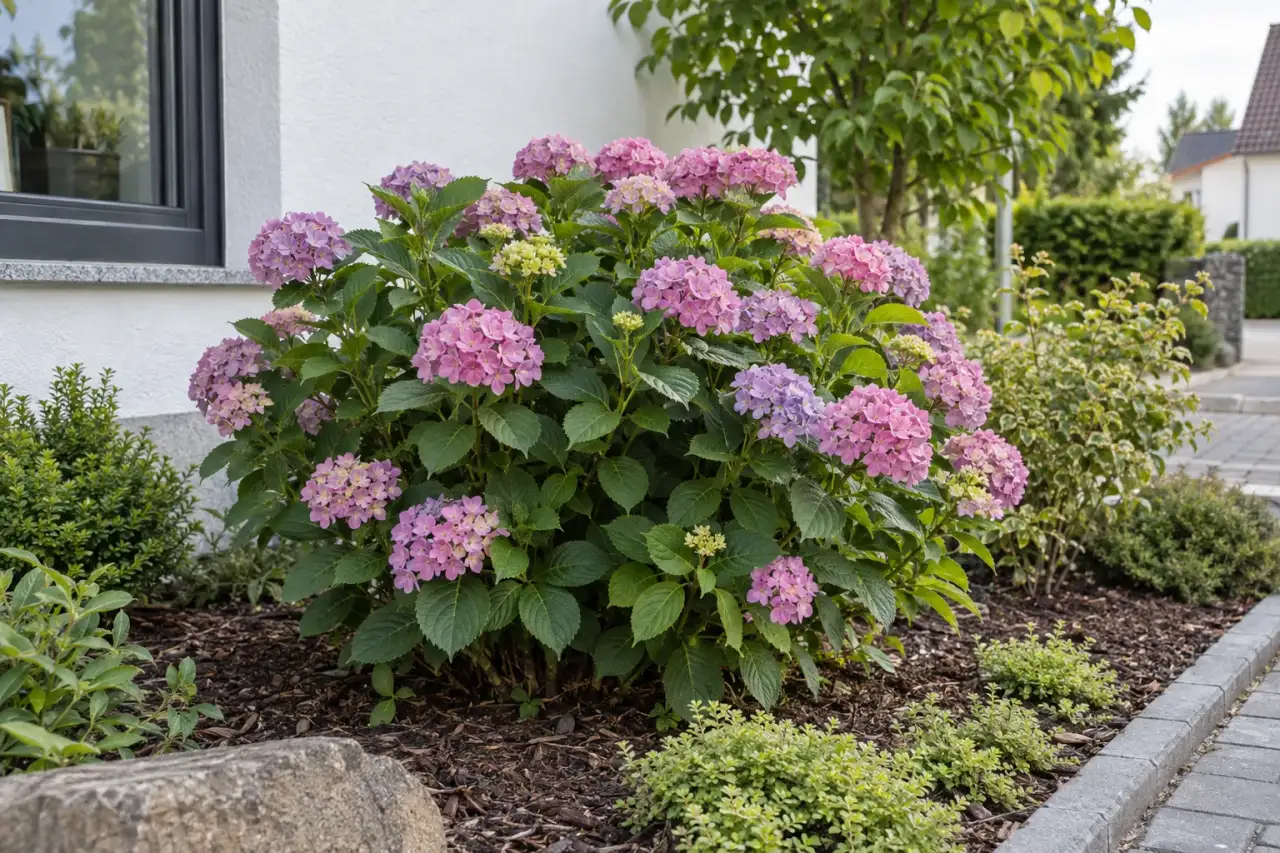Ein kompakt wachsendes Gehölz als ruhige Einzelposition im Gartenbeet
