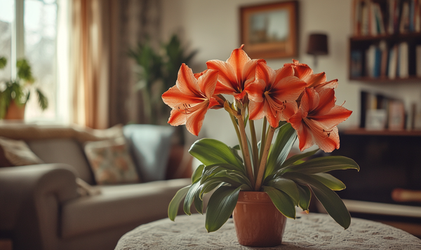 Abgeknickte Amaryllis-Stiele stabilisieren