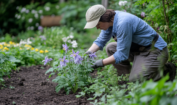 Akeleien während der Blüte umpflanzen