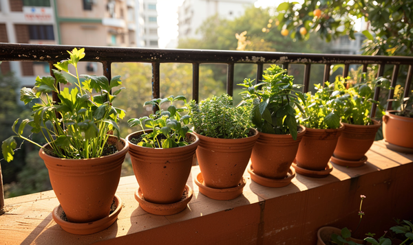 Aromatische Kräuter für den Ostbalkon