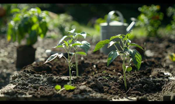 Auspflanzen der Paprika ins Beet oder in Töpfe