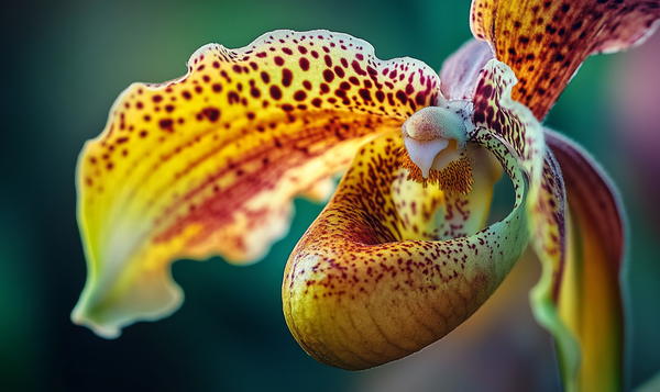 Aussehen und Blüte der Frauenschuh-Orchidee