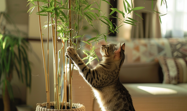 Bambus als Bereicherung für Katzen