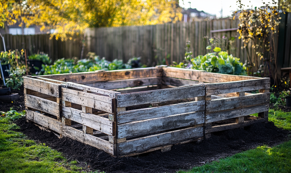 Bau eines Upcycling-Hochbeets aus Paletten