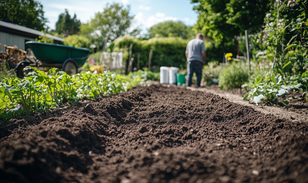 Bodenvorbereitung für die Aussaat von Sommerastern