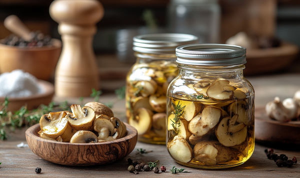 Champignons einlegen