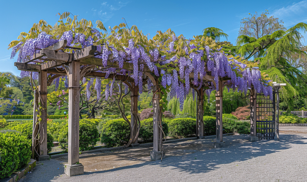 Chinesischer Blauregen (Wisteria sinensis): Ein Kletterkünstler aus China