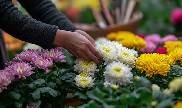 Chrysanthemen pflegen