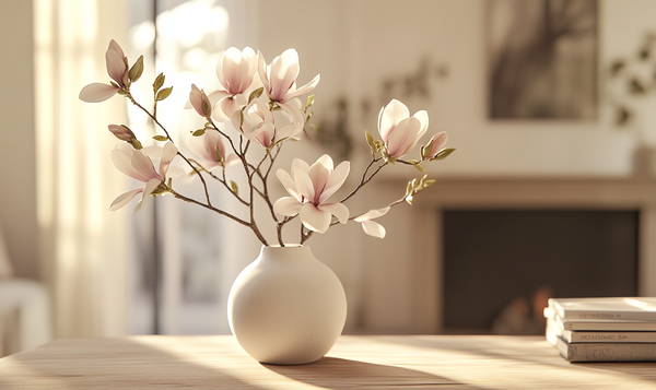 Dekorative Möglichkeiten mit Magnolienzweigen