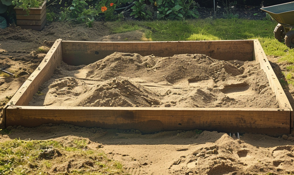 Den Sandkasten vorbereiten: Vom Sandkasten zum Rohling