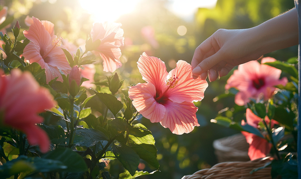 Die Blüten pflücken