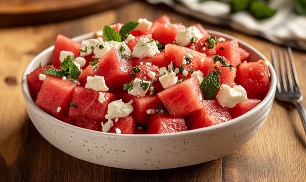 Die Wassermelone ohne Kerne genießen