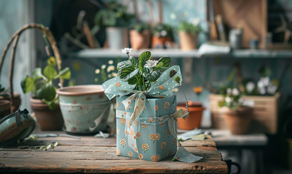 Einfache Verpackung mit Papier