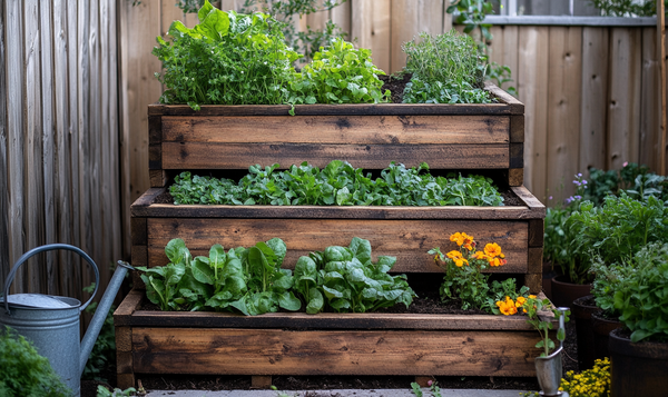 Etagenhochbeet für kleine Gärten oder Balkone