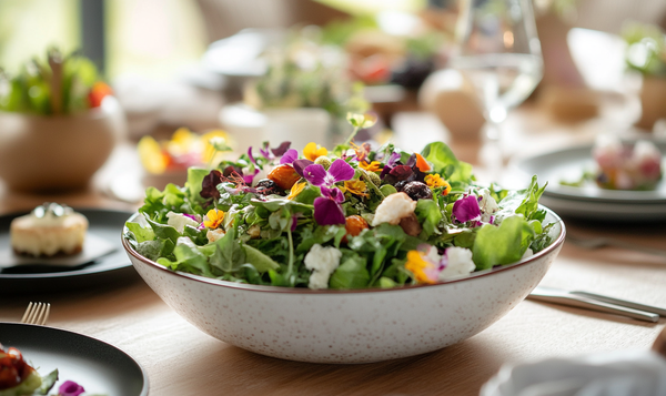 Frische Malvenblüten