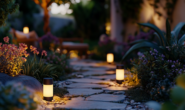 Gartenbeleuchtung und Dekoration
