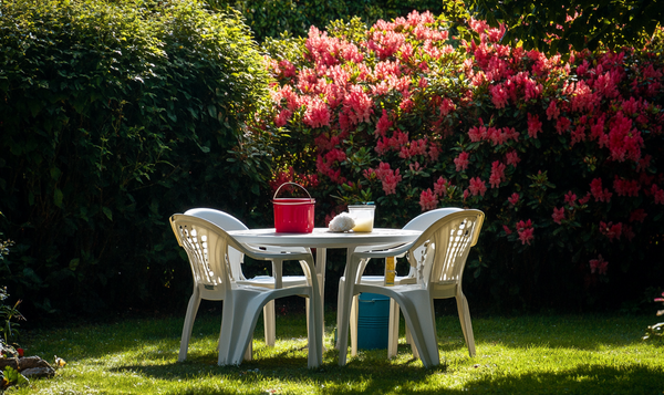 Gartenmöbel aus Kunststoff aufbereiten