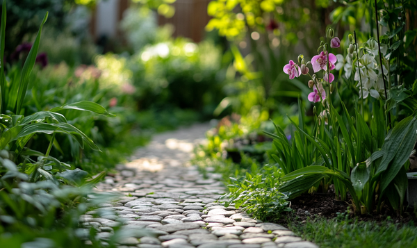 Gartenorchideen und Schatten