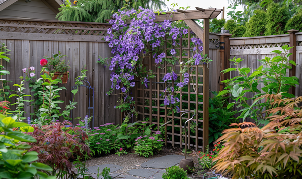 Geeignete Rankhilfen für Clematis