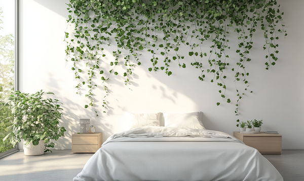 Gestaltungsmöglichkeiten mit Efeu im Schlafzimmer
