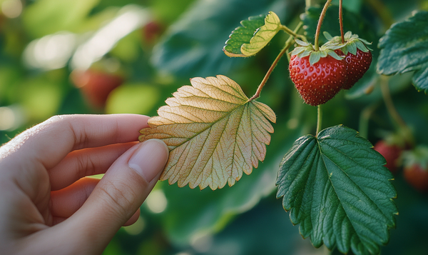 Hängeerdbeeren im Winter zurückschneiden