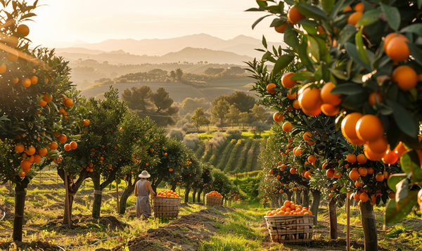 Haupterntesaison für Orangen