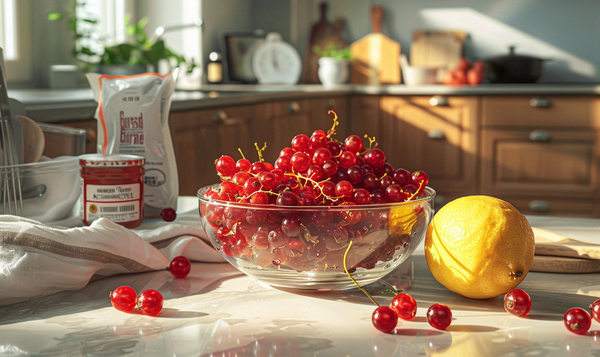 Herstellung von roter Johannisbeermarmelade