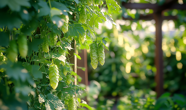 Hopfen an der Pergola pflegen