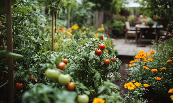 Im Garten und auf der Terrasse