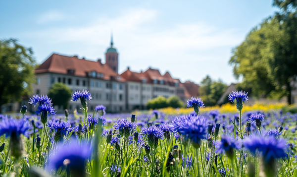 Kornblumenfarbe in der Kultur