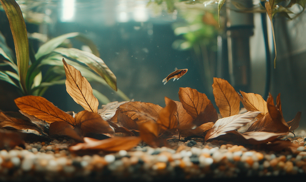Laub im Aquarium verwenden