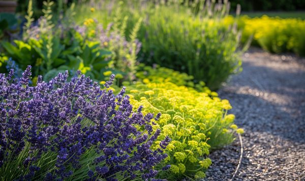 Lavendel und Bodendecker: Ein pflegeleichtes und attraktives Duo