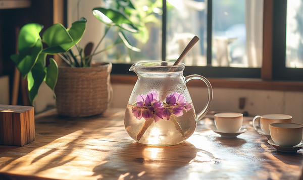 Malvenblüten als Tee