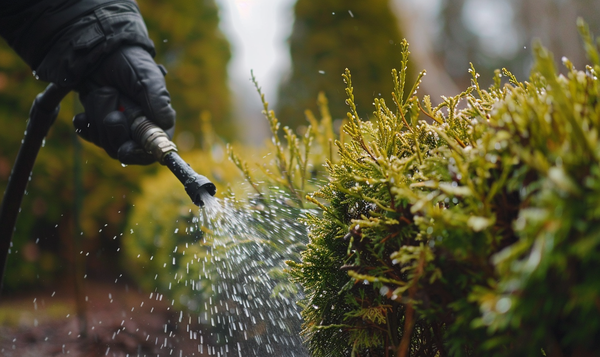 Maßnahmen zur Rettung einer vertrockneten Thuja-Hecke