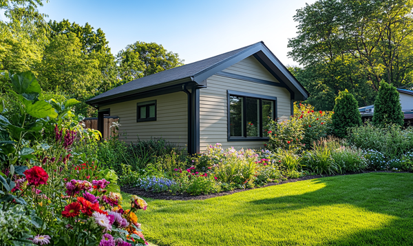 Materialarten für die Gartenhausverkleidung aus Kunststoff