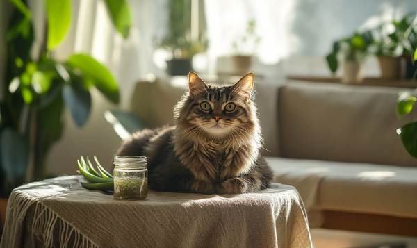Mögliche Anwendungen von reinem Aloe vera-Gel für Katzen