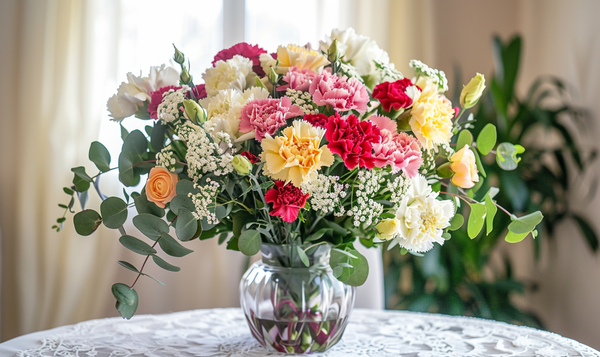 Nelken im Strauß kombinieren – Florale Kunstwerke