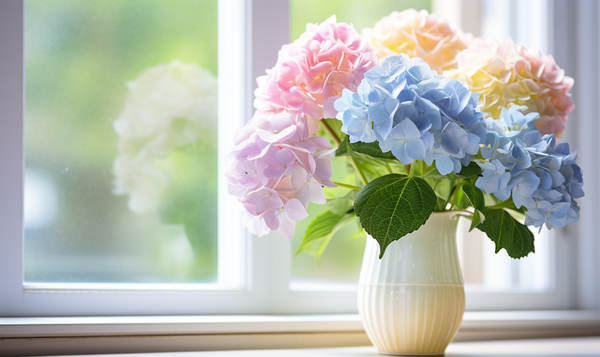 Optimaler Standort für Hortensien in der Vase