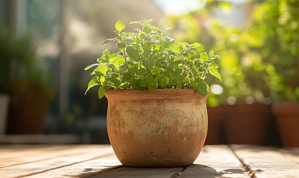Oregano in Töpfen und Kübeln