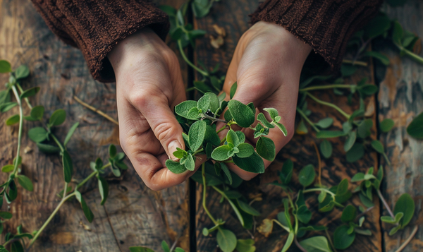 Oregano vorbereiten