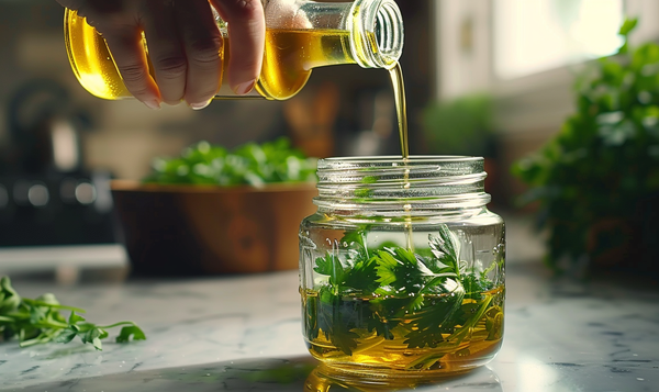 Petersilie in Öl einlegen: Aromatisches Öl gewinnen