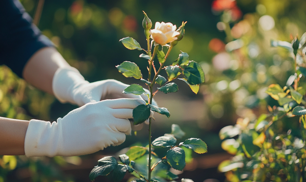 Pinzieren bei ein- und zweitriebigen Rosen