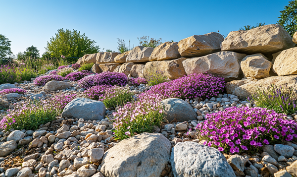 Polsterphlox im Steingarten
