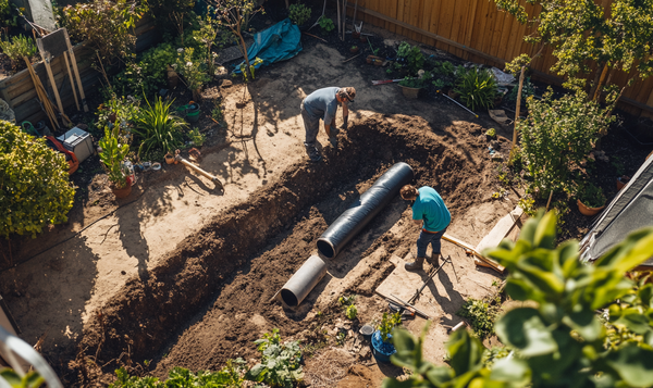 Rhizomsperren: Material und Einbau