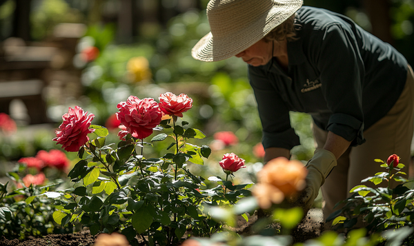 Richtige Anwendung von Blaukorn bei Rosen