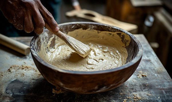 Risse füllen mit Holzpaste
