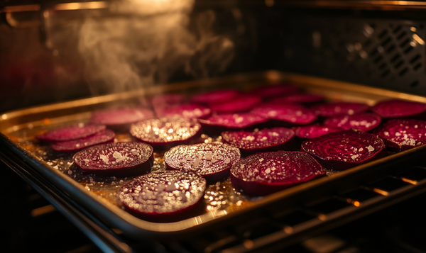 Rote Bete im Backofen trocknen