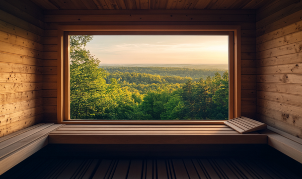Saunahaus mit Weitblick